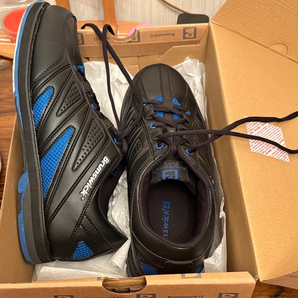 Black and Blue Men's Athletic Shoes